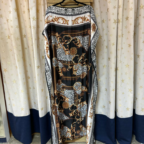 Satin cheeta print dress