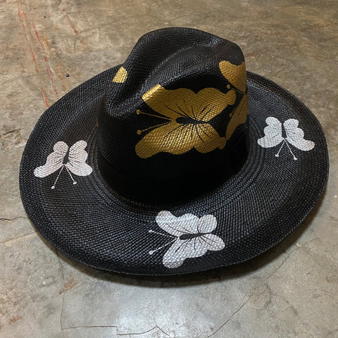 Black Butterflies Hat