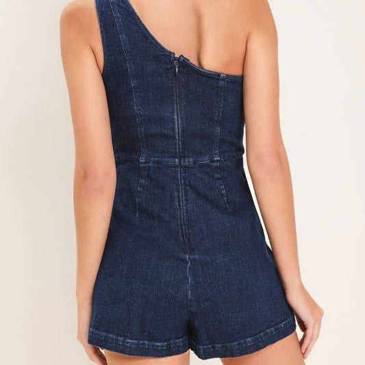 Denim Skort Romper