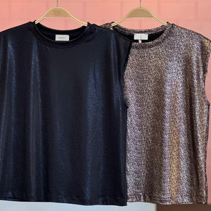 Blossom Metallic Top