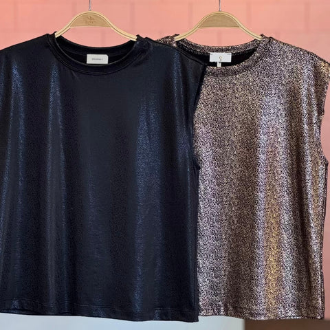 Blossom Metallic Top