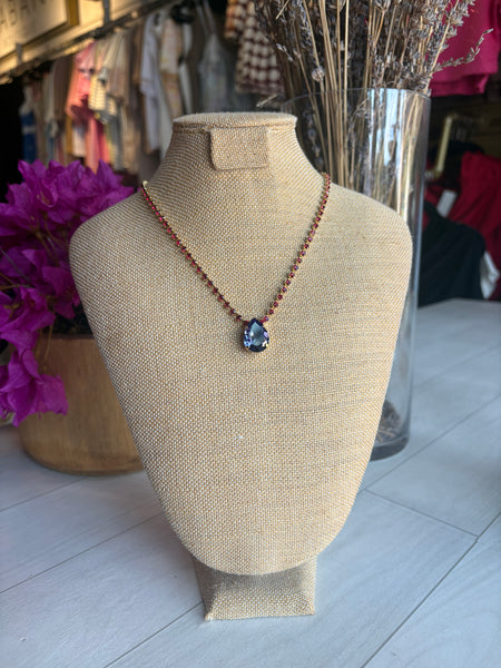 TOVA Pear Stone Necklace