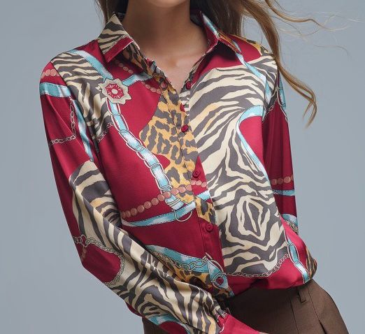 Bold Abstract Print Top