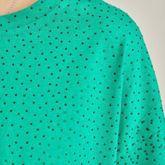 Rhinestone Cropped Tshirt