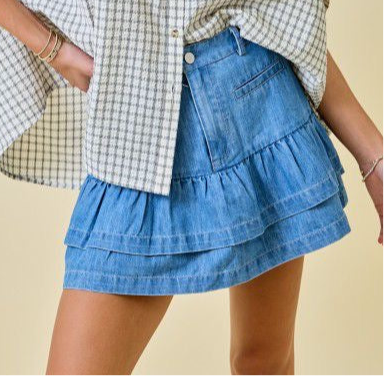 Denim Mini Skirt