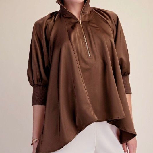 Half Zip Blouse Pre-Order