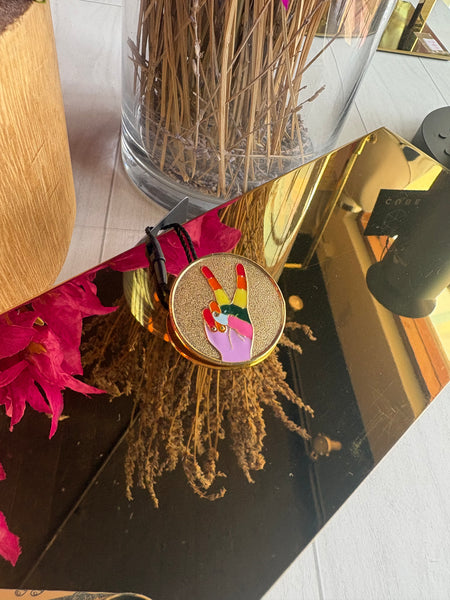 TOVA Peace Sign Pin