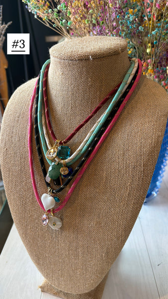 Multi Layered Charms Necklace