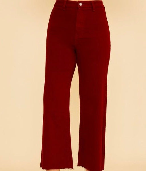 Cropped High Rise Denim