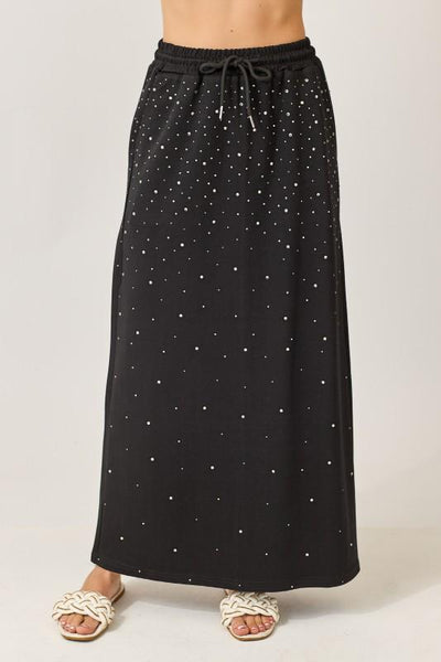 Rhinestone Jogger Skirt
