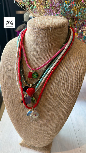 Multi Layered Charms Necklace