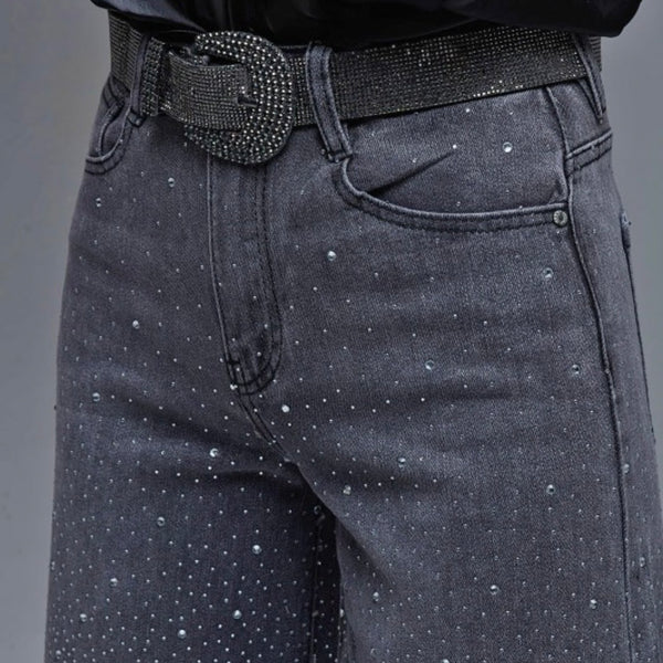 Bejeweled Black Jean