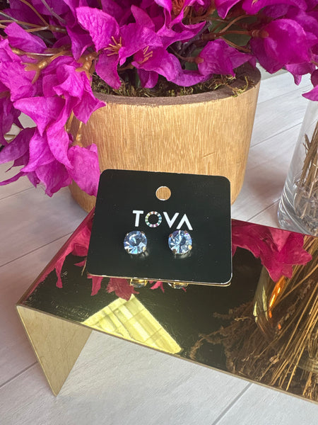 TOVA Light Purple Stud Earrings