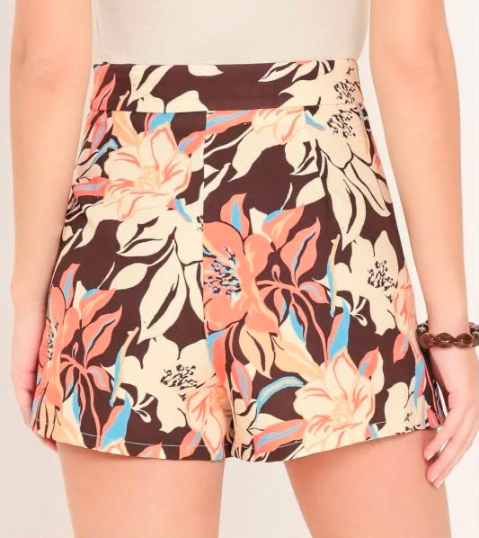 Flower Printed Skort