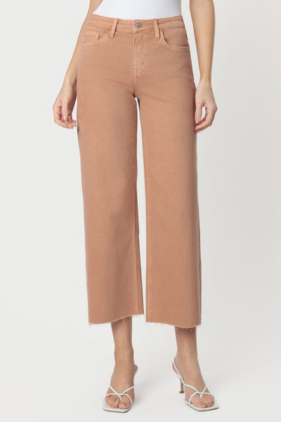 Cropped Wide Leg Jeans