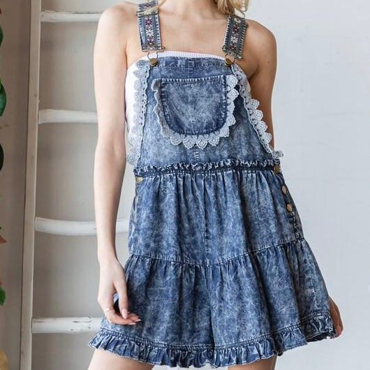 Embroidery Overall Jumper