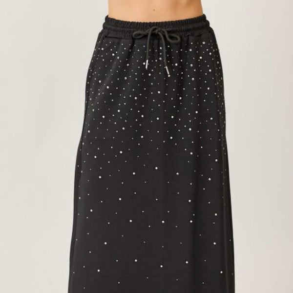 Rhinestone Jogger Skirt