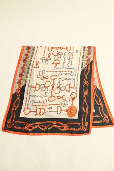 Printed Satin Scarf
