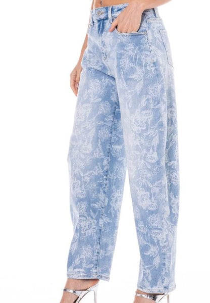 Denim Flower Jean