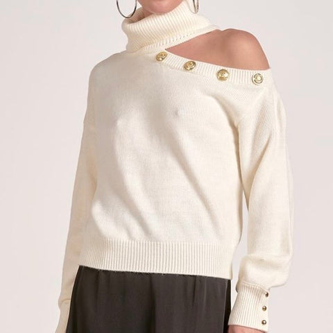 Open Shoulder Sweater