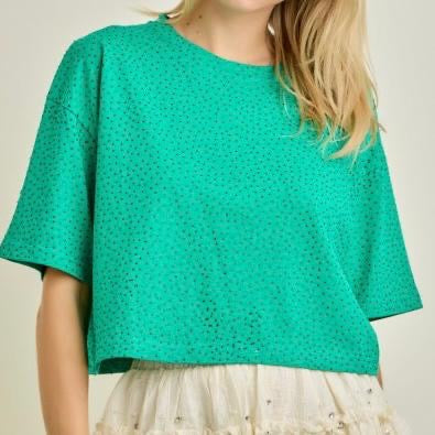 Rhinestone Cropped Tshirt
