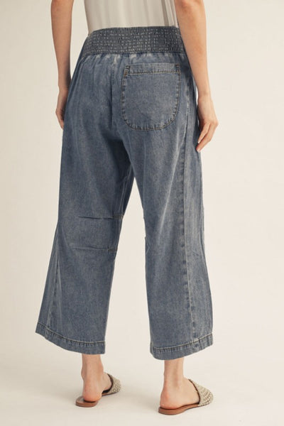 Elastic Denim Pant