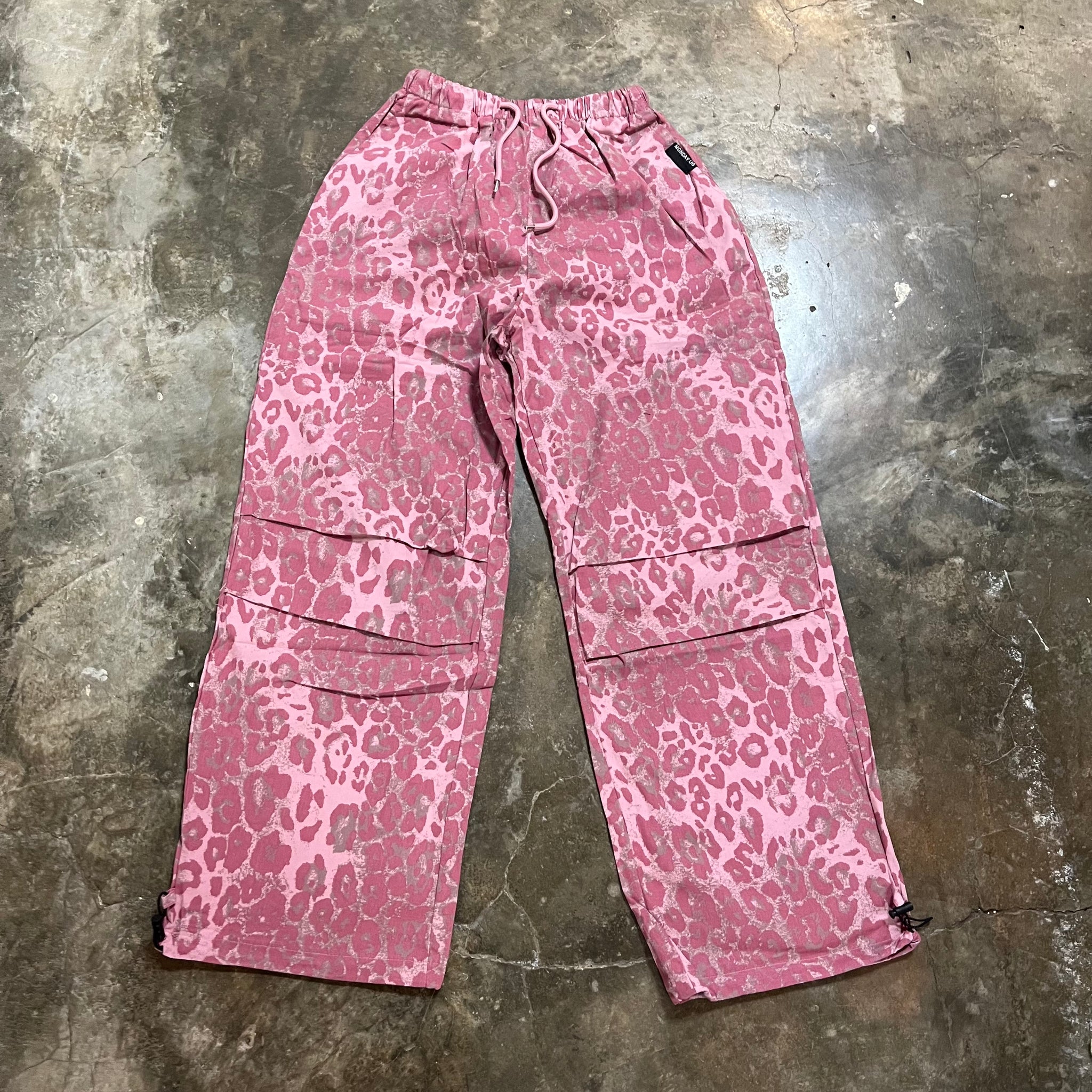 pink animal print pants