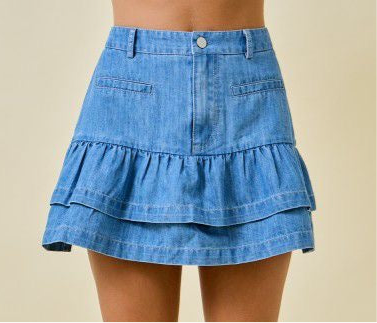 Denim Mini Skirt