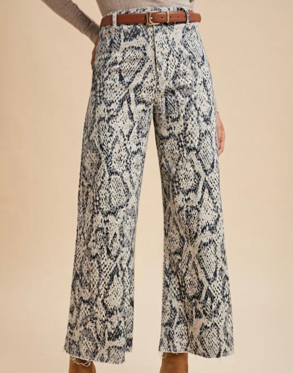 Snake Print Jean