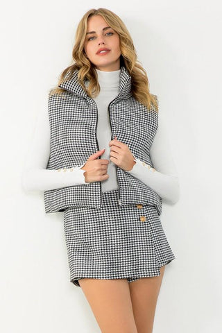 Puffer Jacket & Skort Set