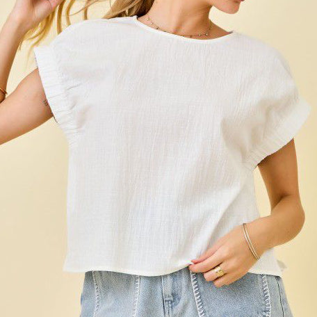 Cotton loose fit top