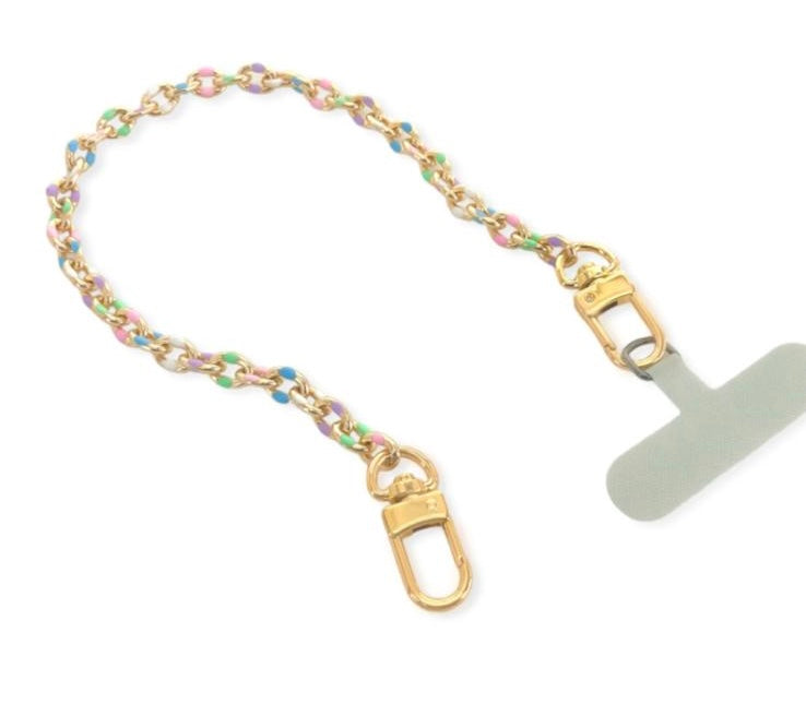 Pastel Enamel Phone Chain