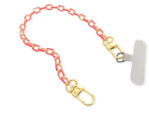 Hot Pink Short Enamel Phone Chain