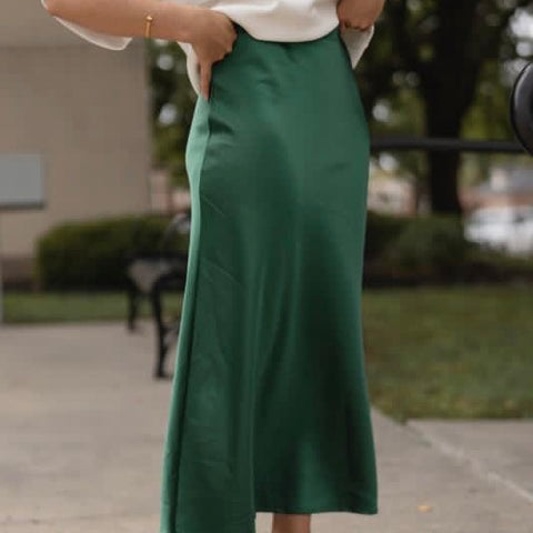 Aniston Satin Skirt