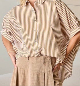 Soft Stripes Button Up Shirt