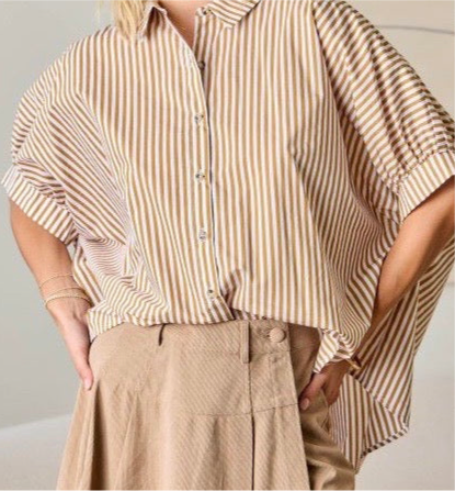Soft Stripes Button Up Shirt
