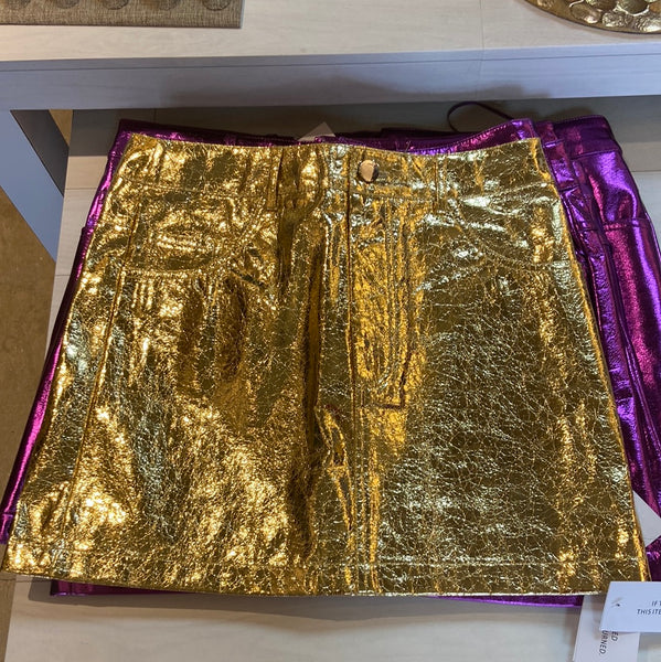 Gold Metallic Skirt