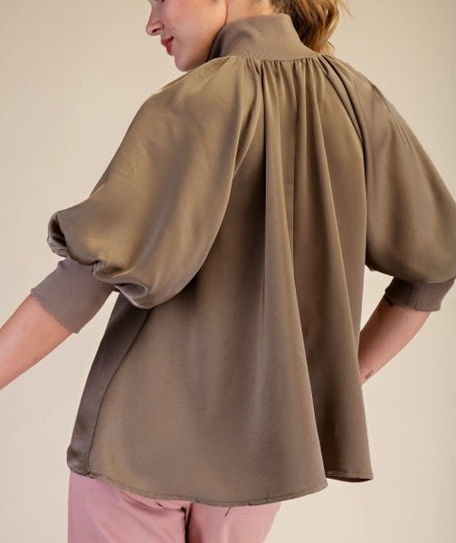 Half Zip Blouse