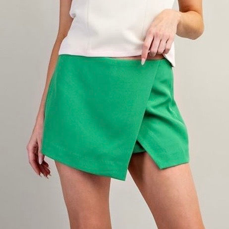 Bold color skort