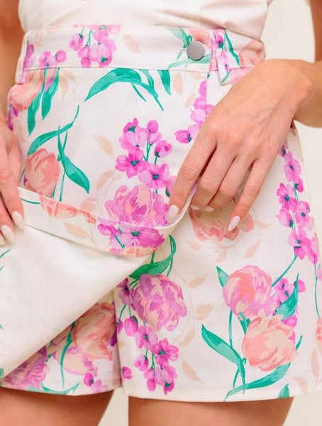 Floral Skort