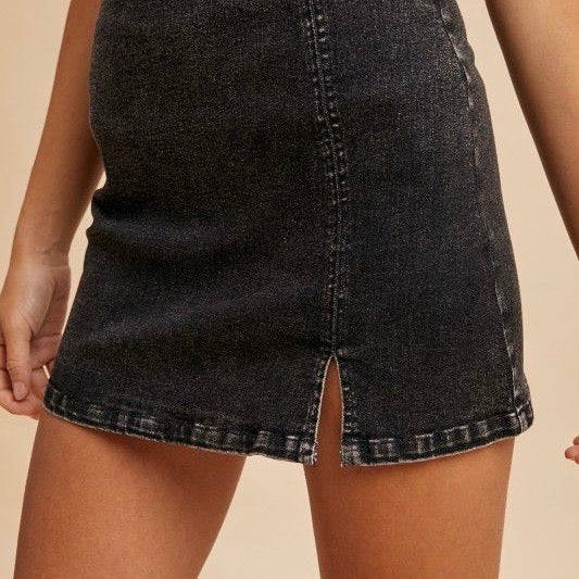 Stretch Denim Skort