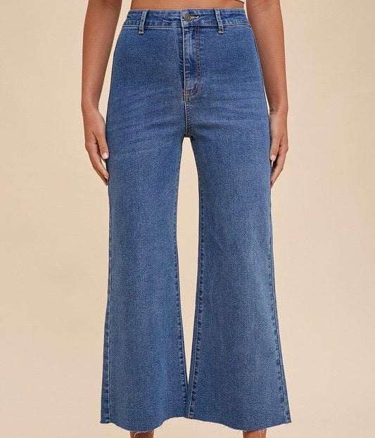 Cropped High Rise Denim