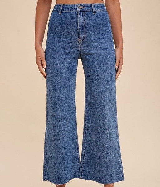 Cropped High Rise Denim