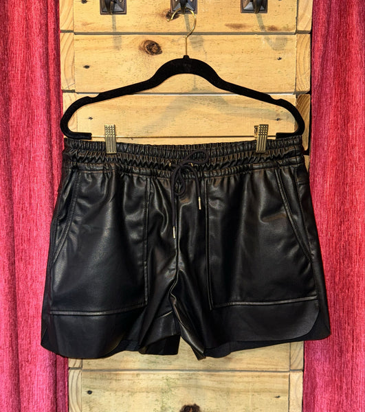 Faux Leather Short