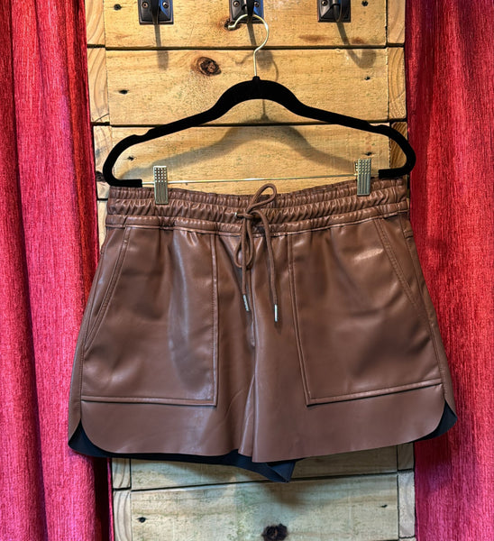 Faux Leather Short