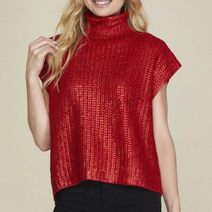 Metallic Sweater Top
