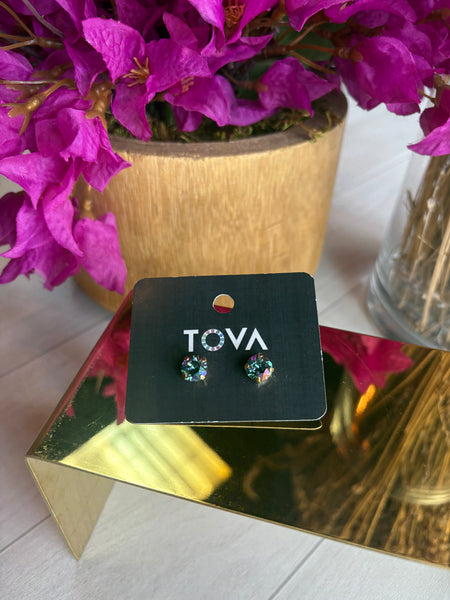 TOVA Iridescent Small Stud Earrings