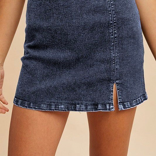 Stretch Denim Skort