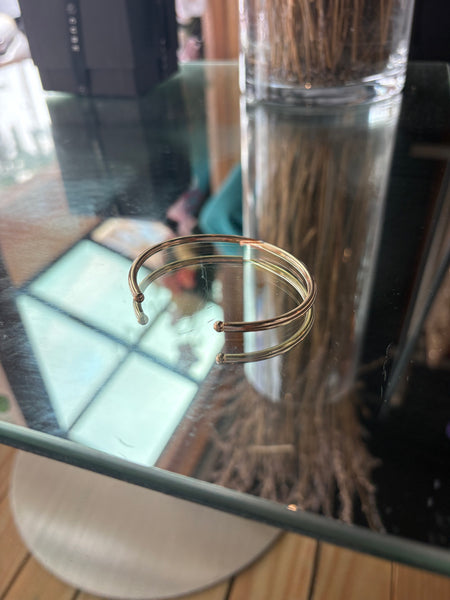 Adjustable Gold Cuff Bracelet