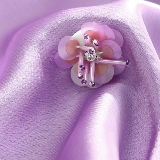 Lavender Satin Skirt
